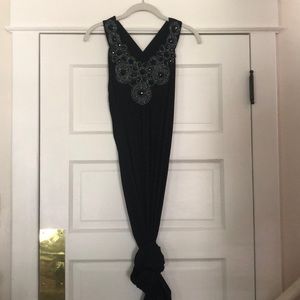 Black maxi dress